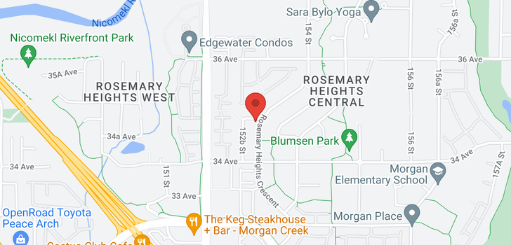 map of 3499 ROSEMARY HEIGHTS CRESCENT